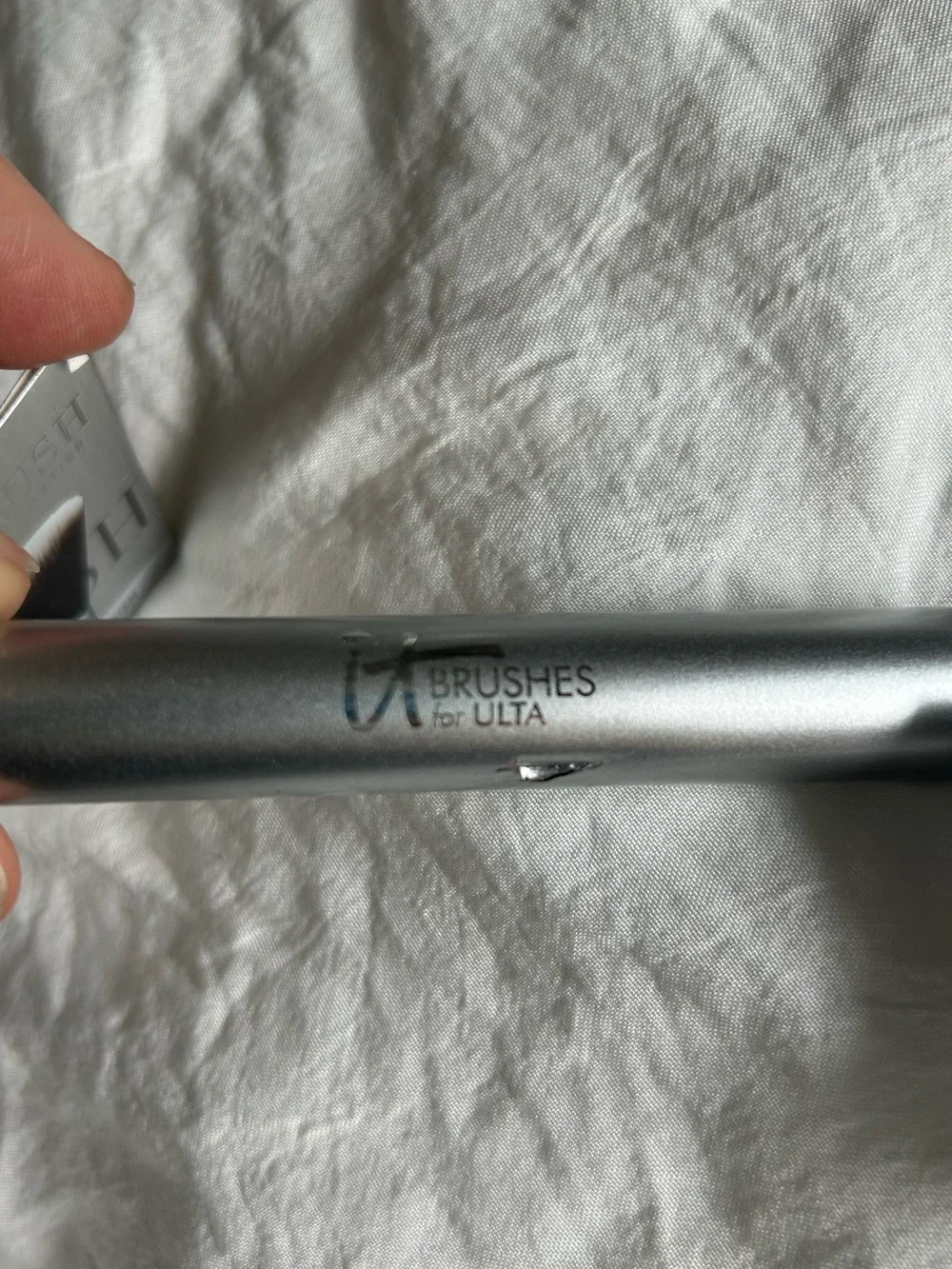 New With Tags- Powder Wand & Soft Focus Blush Brush Set - Silver, by IT for Ulta